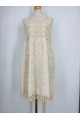 Cotton dress in lace