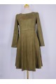 Suede effect dress