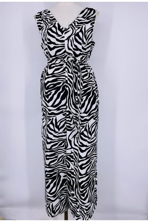 Zebra print jumpsuit