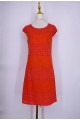Cotton and lace dress with lining