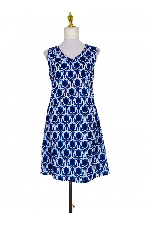 Cotton and linen dress