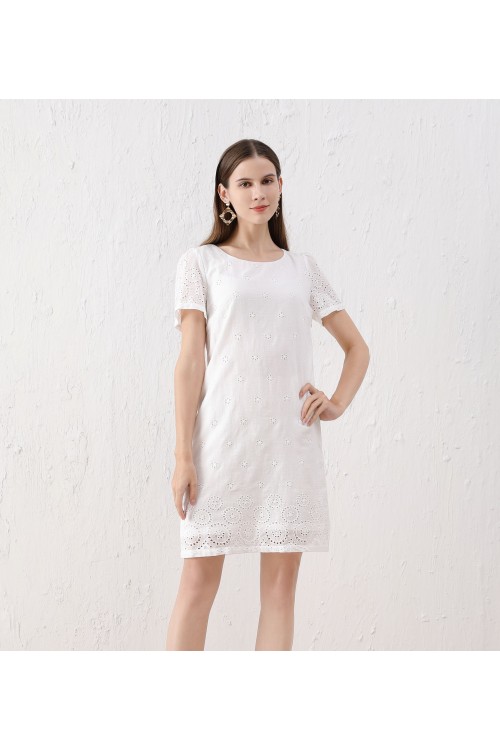 Cotton dress with lining