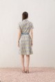Cotton dress with belt